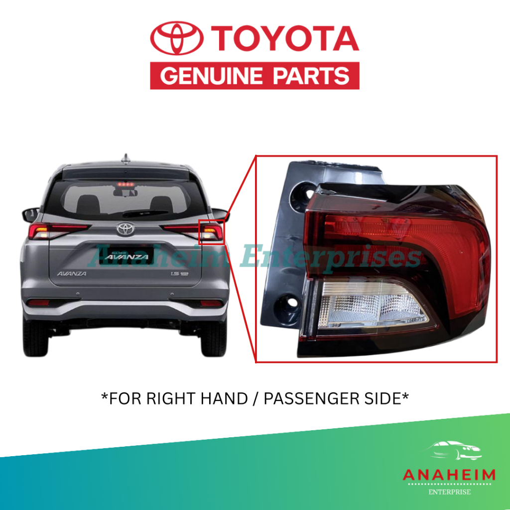 Toyota Avanza, Veloz Tail Lamp Right Hand / Passenger Side | Shopee ...