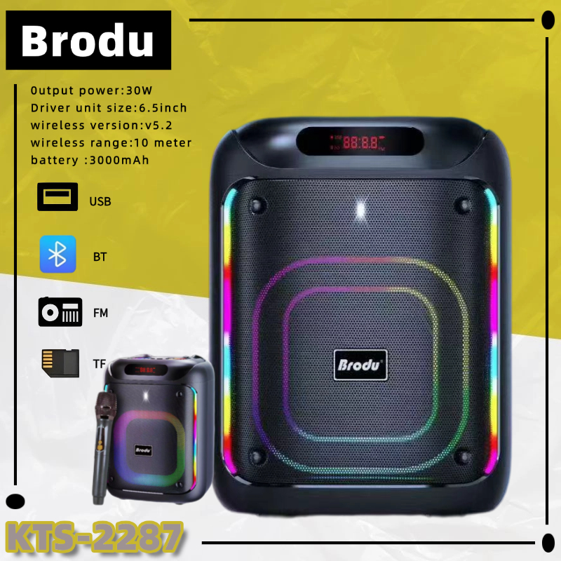 Brodu BTS-2286 1000W Bluetooth Karaoke Speaker Free Digital ...