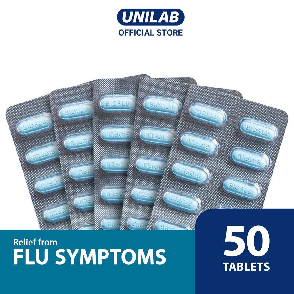 Unilab Bioflu 50 Tablets - Medicine for Relief of Flu and other ...