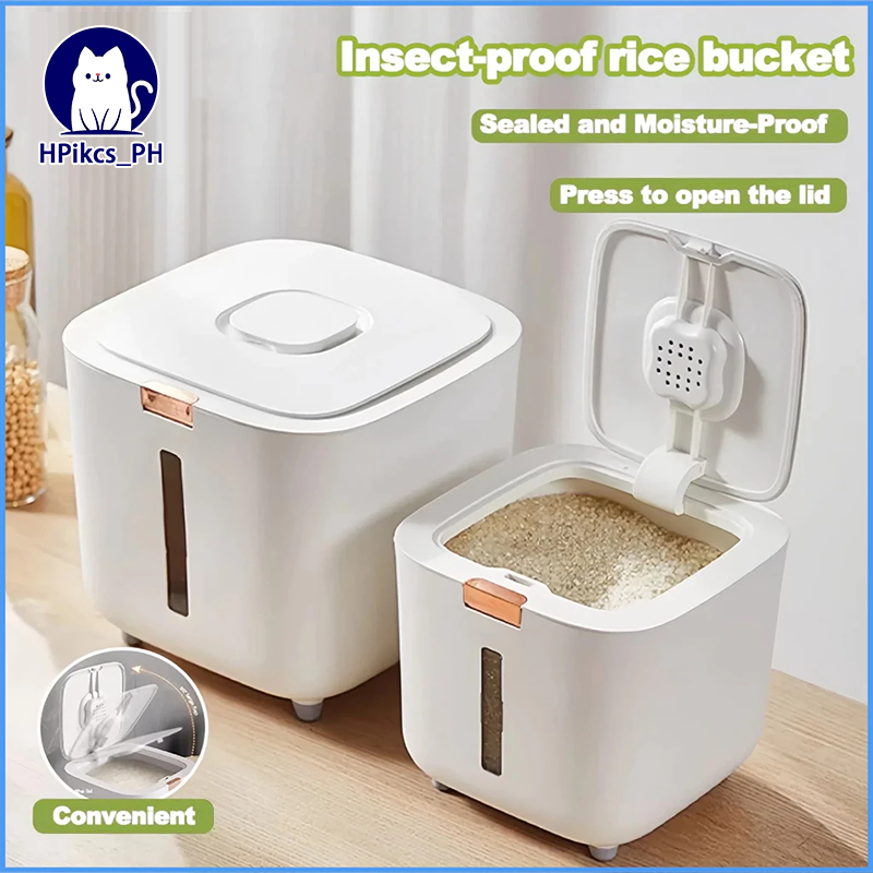 5/10/15KG Rice Container Kitchen Insect-proof Rice Dispenser with Cup ...