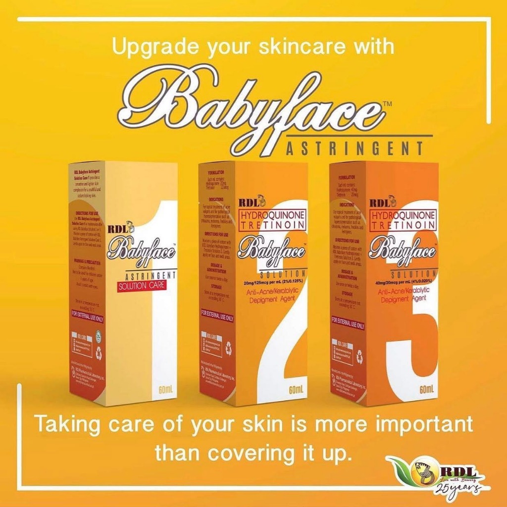 RDL Babyface Astringent Solution #1 #2 #3 - 30ml/60ml | Shopee Philippines