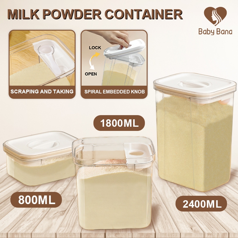 Rotating Cover Sealed Storage Box Cans Milk Powder Container Vacuum ...