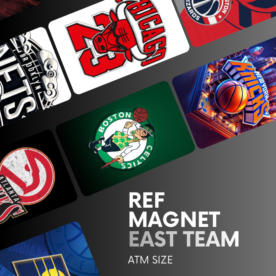 NBA TEAM EAST REF MAGNET SOUVENIRS / ATM SIZE - BEST AFFORDABLE ...