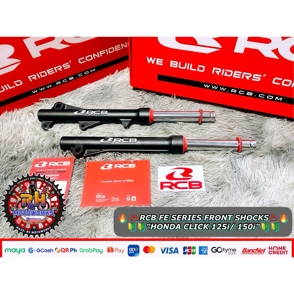 CLICK 125/150 RCB FE SERIES FRONT SHOCKS 100% RCB AUTHORIZED DEALER ...