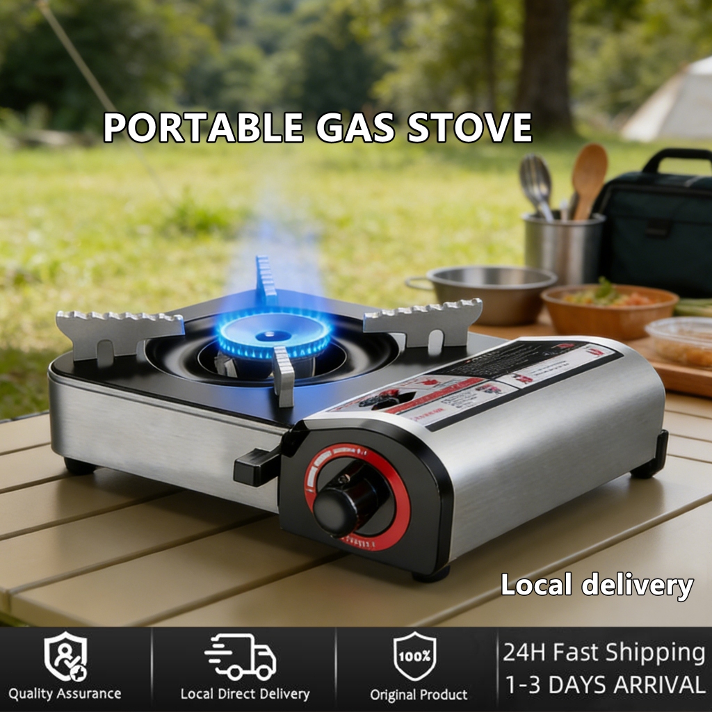 butane gas stove household gas outdoor camping portable card type stove ...
