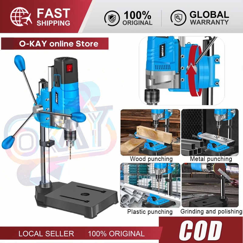 220V 710W Mini Bench Drill Press, Compact Tabletop Workbench for Wood ...