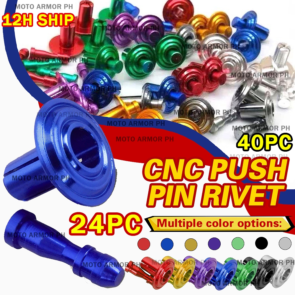 【8/16/24/40PCS】 PrecisionLock Push Pin Rivet CNC Aluminum M5x15 For ...