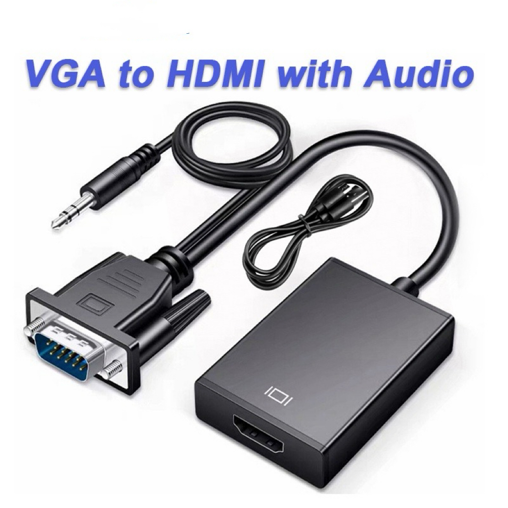 ACAI 1080P VGA Male To HDMI Female With Audio Video Converter VGA To ...