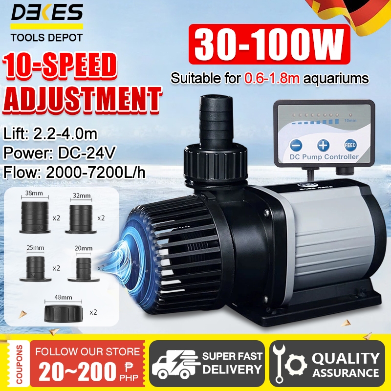 DC Water Pump Frequency Conversion Submersible Pump Fish Tank Water ...