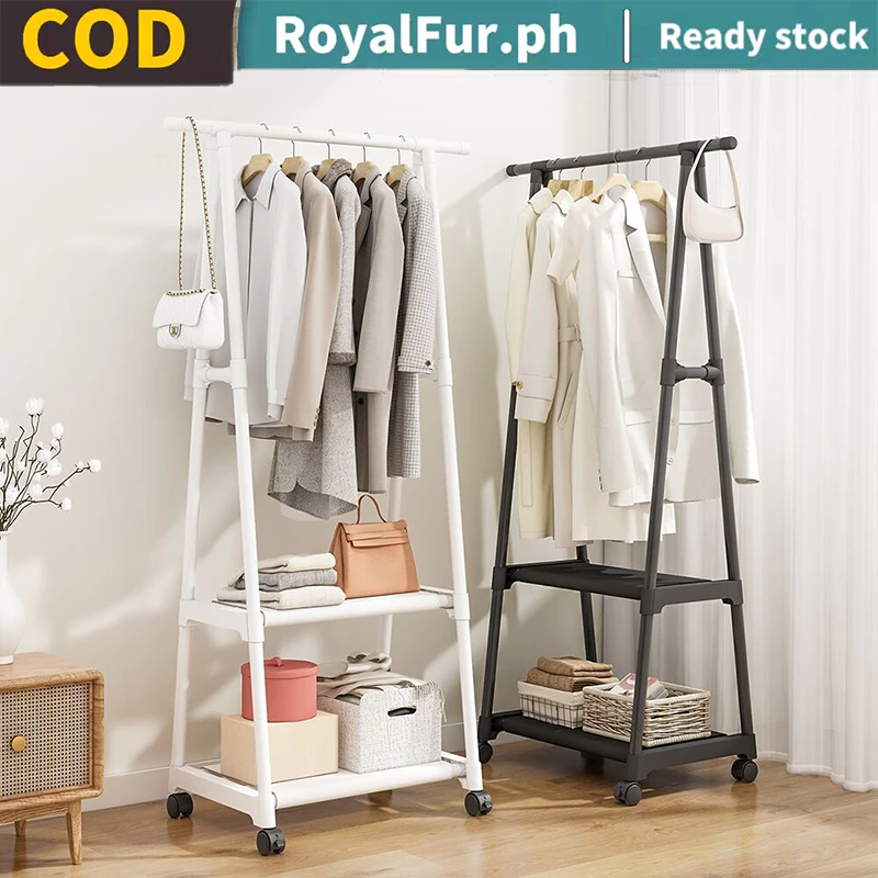 COD Triangle Coat Rack Floor Bedroom Multi-function Clothes hanger rack ...