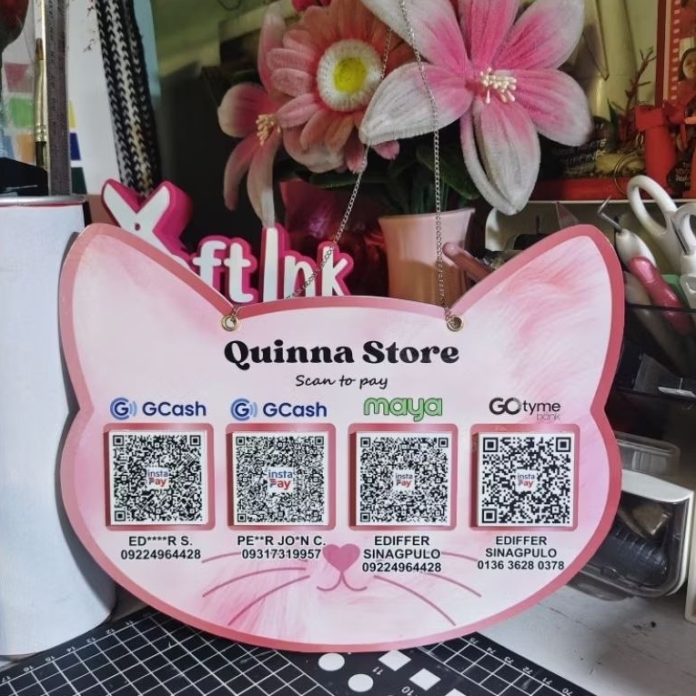 Embossed QR Code Scan Standee - Sintra Board 3mm | Shopee Philippines