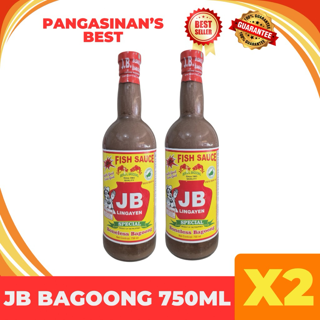 JB Special Boneless Bagoong Pangasinan 750ml X2 | Premium Fish Sauce ...