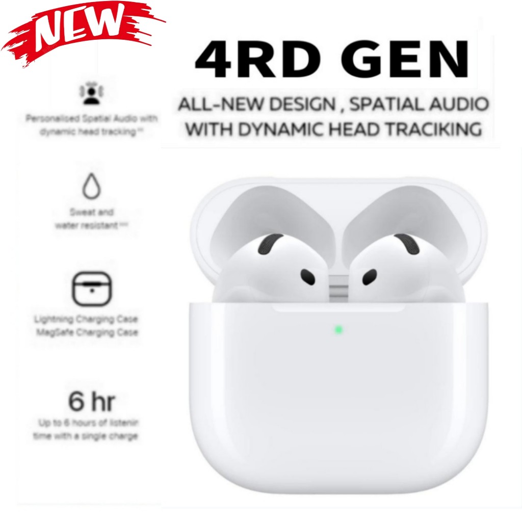 [Latest] NEW Air/Pods 4 Gen earphone premium Wireless headphones with ...