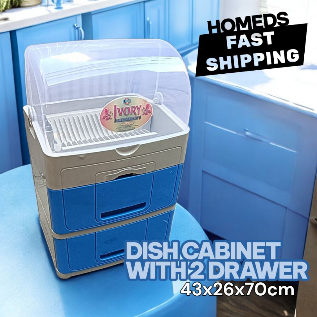 IVORY dish cabinet with drawer mocha+ FREEBIE | Shopee Philippines