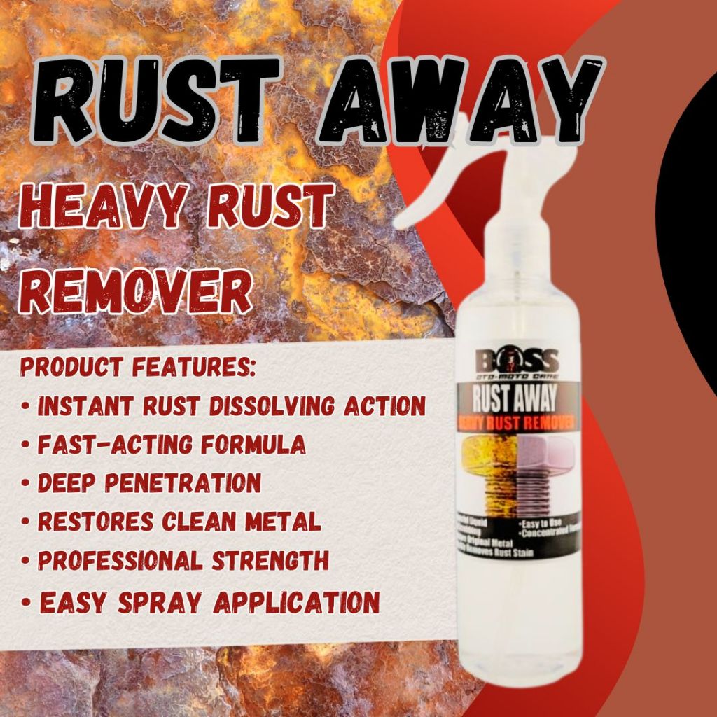 BOSS HEAVY DUTY RUST REMOVER LIQUID | Super Fast Acting | Removes Rust ...
