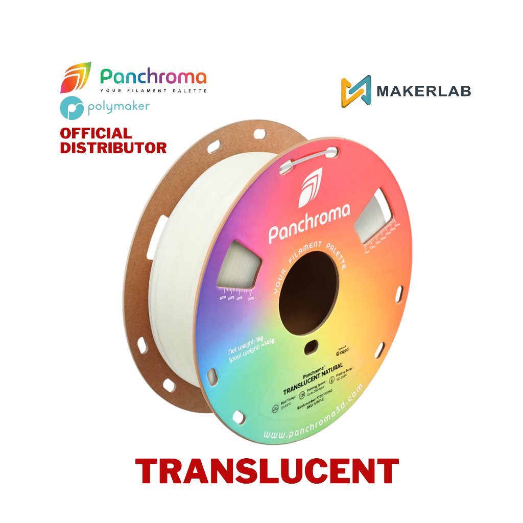 Polymaker Panchroma Translucent PLA 3D Printer Filament 1.75mm 1KG ...