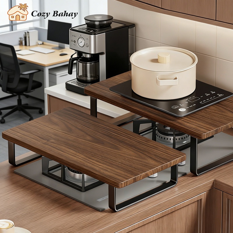 Kitchen Appliance Storage Stand | Real Wood Gas Stove Cover Board Rack ...
