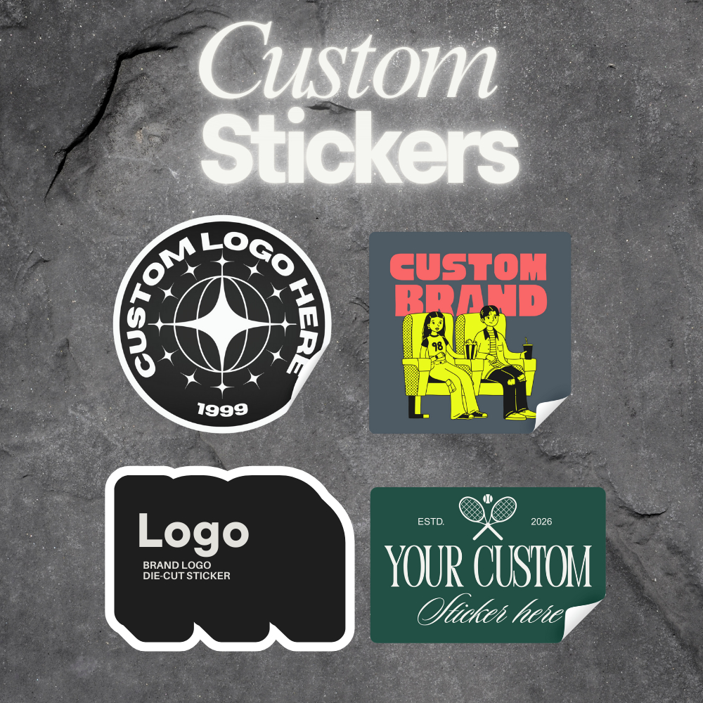 Custom Vinyl Sticker Printing | Waterproof Logo Sticker | Personalized ...