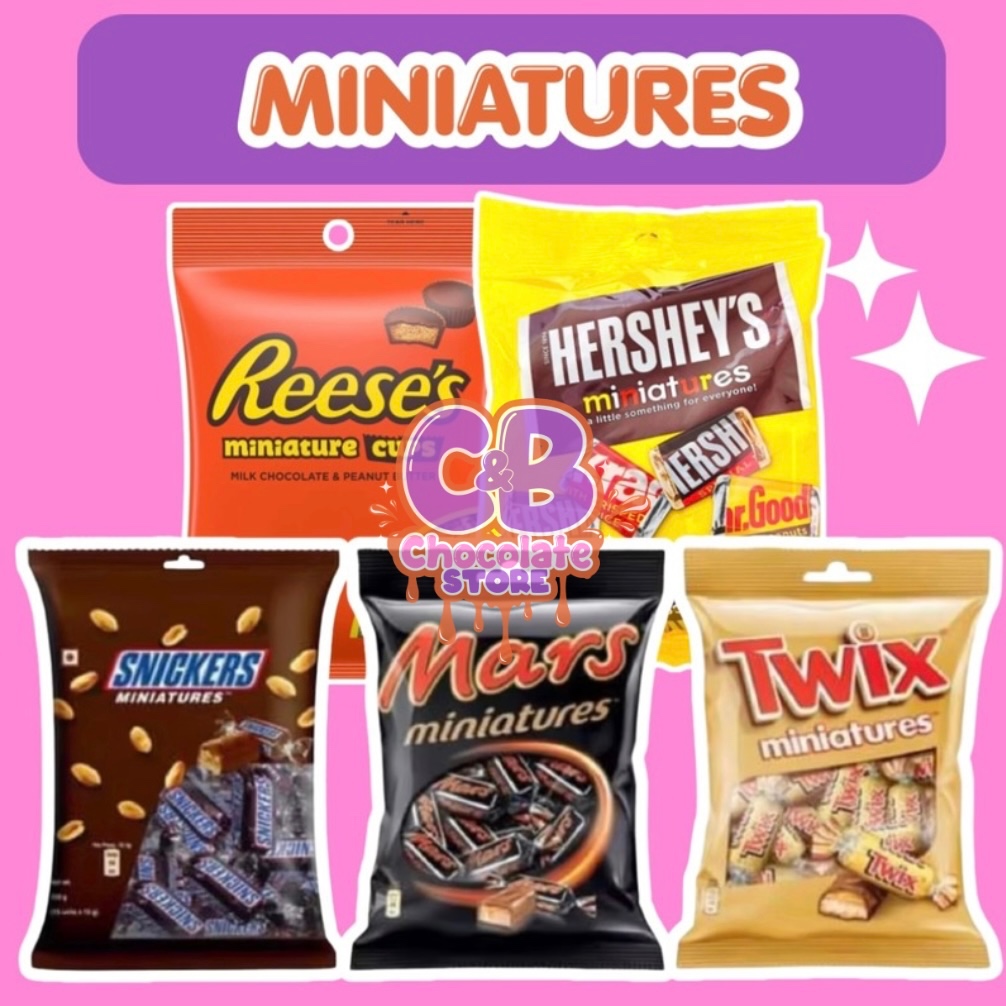 SNICKERS, MARS, TWIX, REESE’S, HERSHEY’S MINIATURES (15PCS INSIDE ...