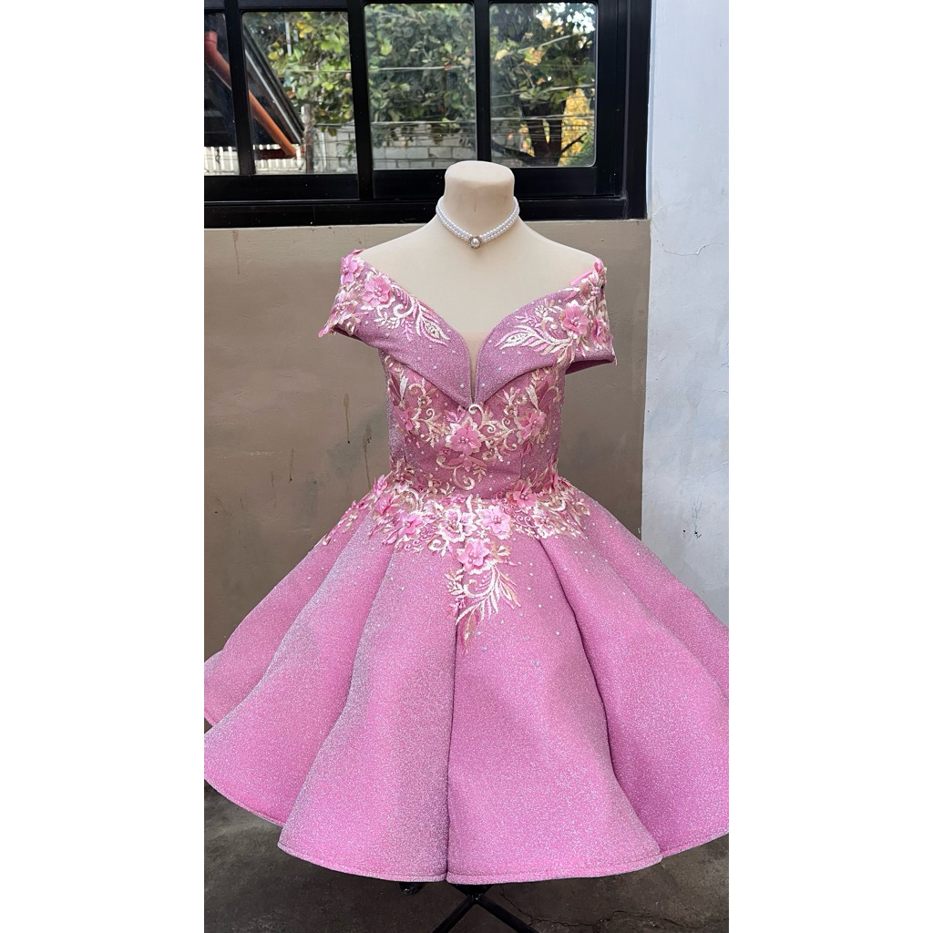 white christmas dresses Pure Khadi Hand Embroidered A Line Umbrella Cut One Piece Dress ( Lavender  Shade)