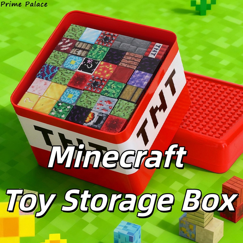 Minecraft Toy Storage Box | Large Kids Organizer for Blocks, Snacks ...