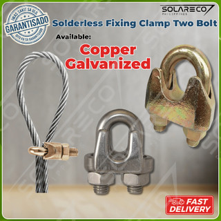 Solderless Fixing Ground Clamp / Two-Bolt Copper & Galvanized ...