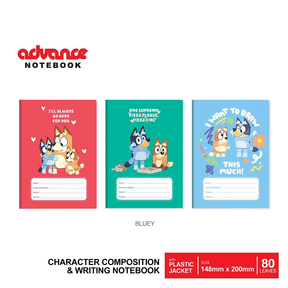 Advance Character Writing Notebook 80 leaves - Assorted Designs with ...