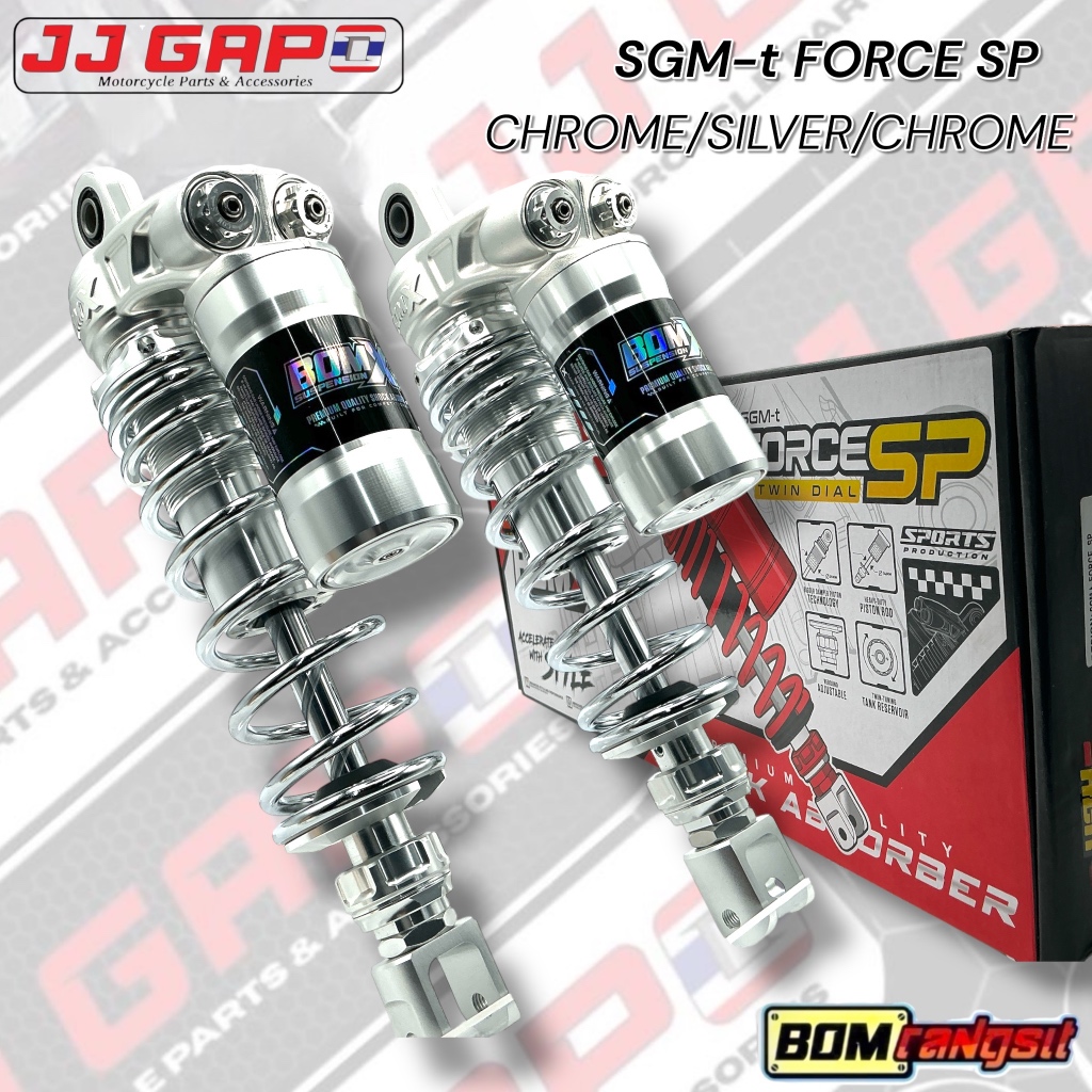 Bom-X Sgm-T Force Sp Twin Dial Premium Quality Dual Rear Shock Absorber ...