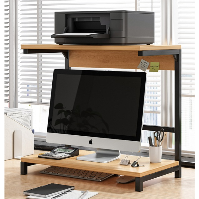 60cm Long Multi-Layer Desktop Shelf Table Storage Rack Versatile Office ...