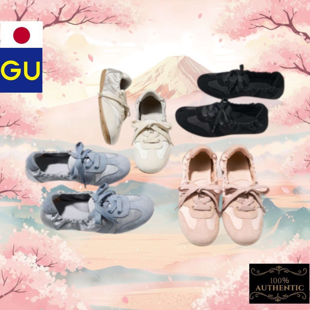 GU Gathered Ballet Sneakers 4 Popular Colors [Direct from Japan ...