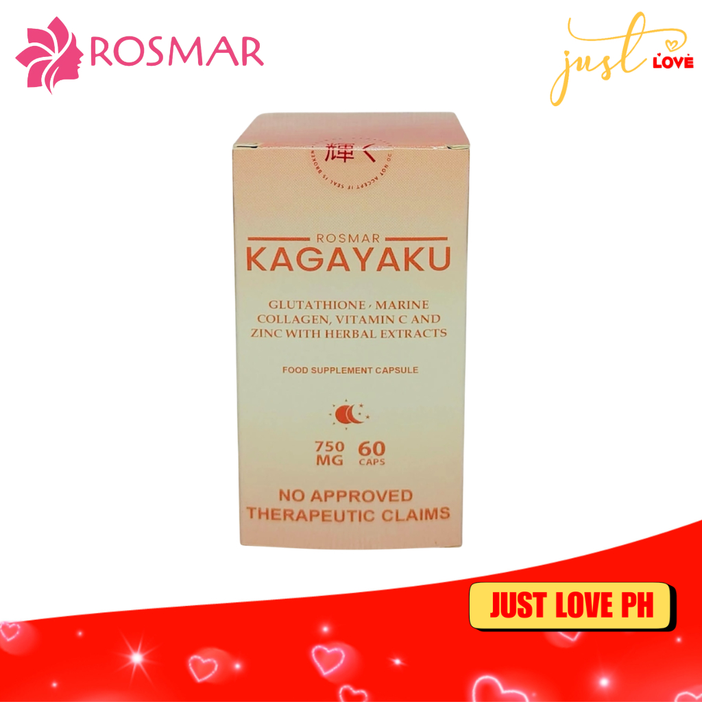 Rosmar Kagayaku Glutathione, Marine Collagen, Vitamin C, and Zinc with  Herbal Extracts Capsule