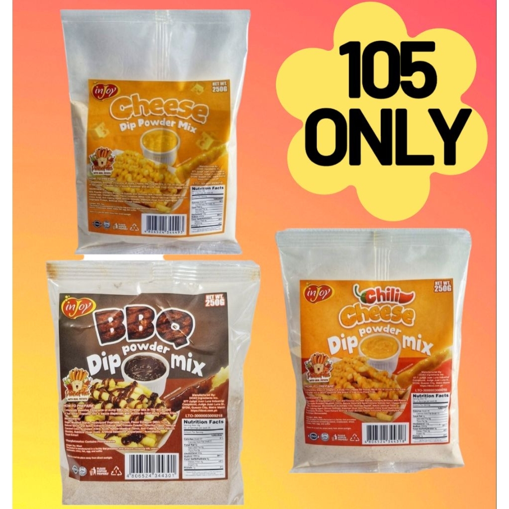 INJOY CHEESE DIP POWDER MIX 250G | CHILI CHEESE | BBQ | PRAISE FRIES ...