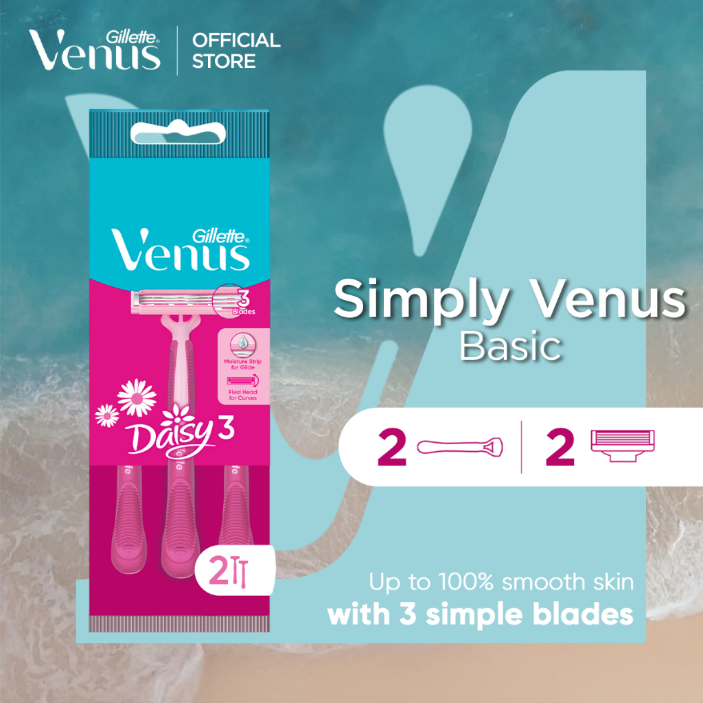 Gillette Venus Simply Venus Basic 2s Razor | Shopee Philippines