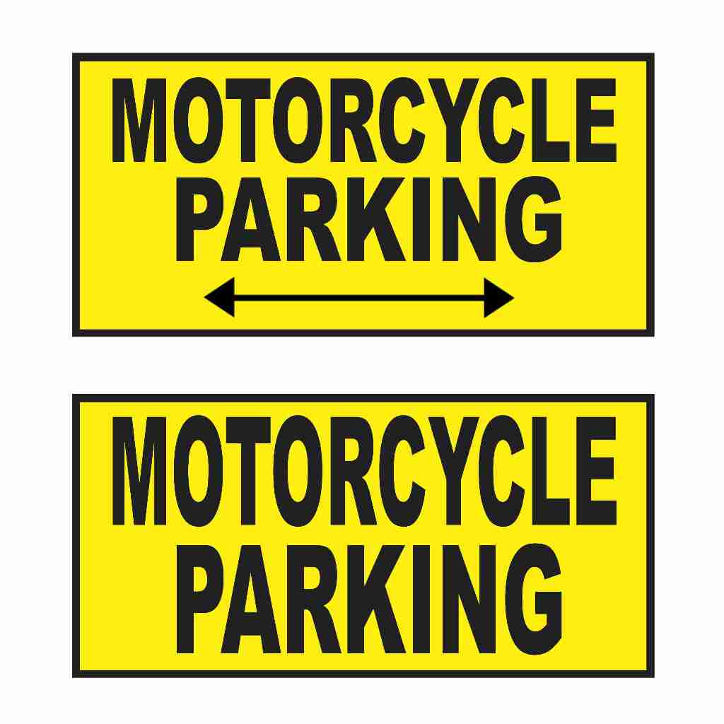 Motorcycle parking PVC signage for walls and establishments | Shopee ...