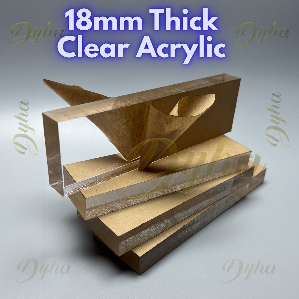 Clear Acrylic Sheet 18mm / 25mm Thick | Custom Size Available-1825-5 ...