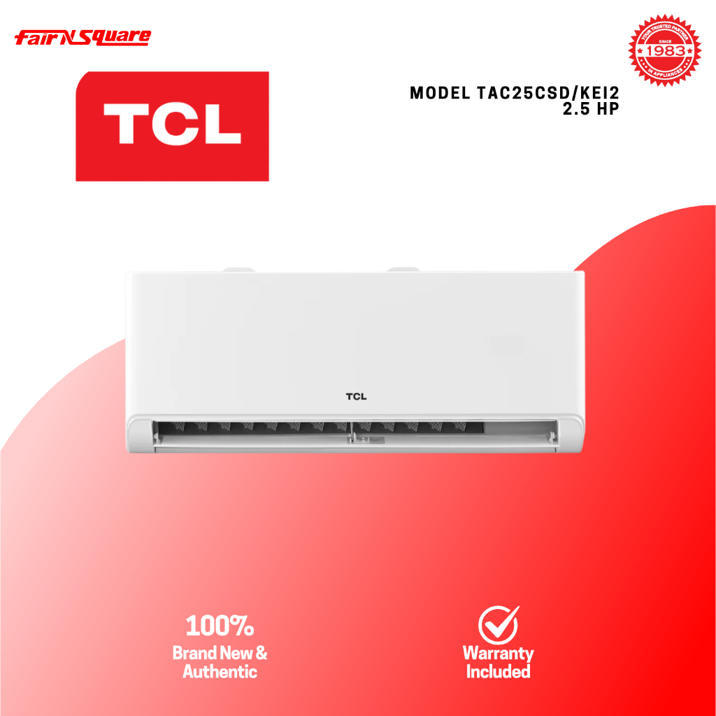 TCL Split Type Aircon 2.5HP Full DC Inverter (TAC25CSD/KEI2) | Shopee ...