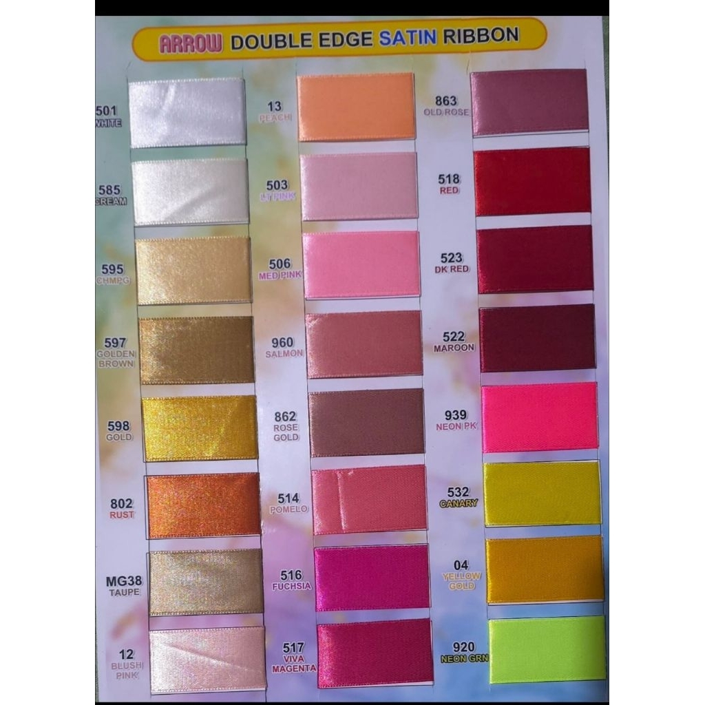 1in Arrow Satin Ribbon | Shopee Philippines
