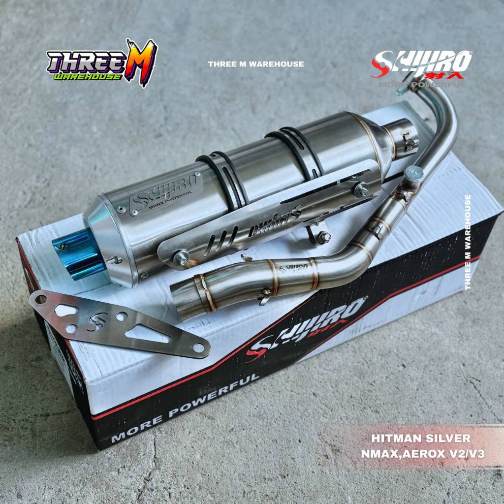 SHIJIRO HITMAN POWER PIPE FOR NMAX/AEROX V2 AND CLICK 125/150 | Shopee ...