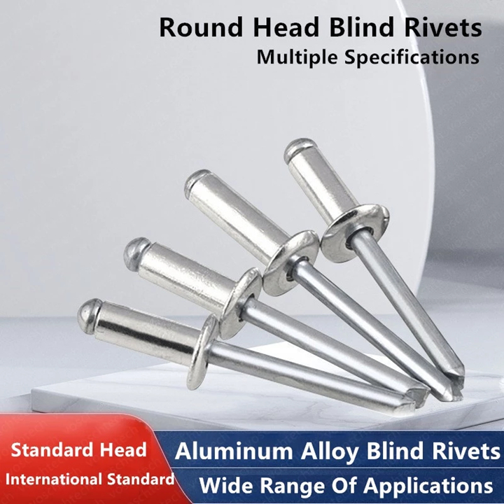 1BOX Blind Rivet Silver Aluminum Round Head Blind Rivets Wholesale ...