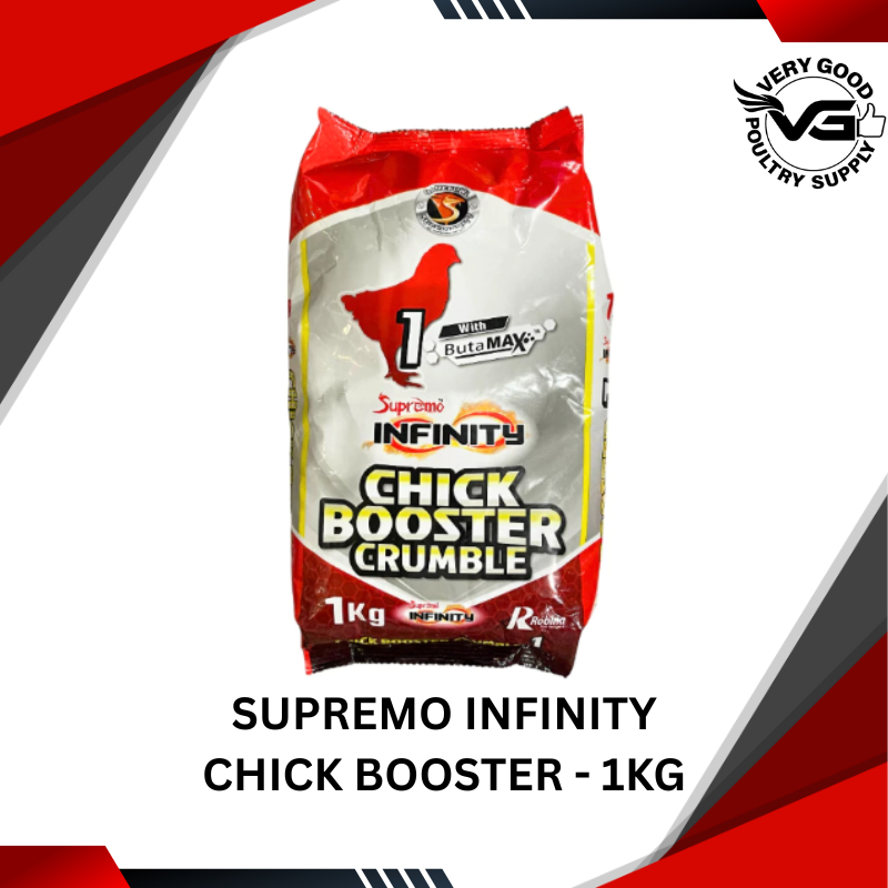 SUPREMO INFINITY CHICK BOOSTER CRUMBLE 1KG - 1 POUCH ONLY | Shopee ...