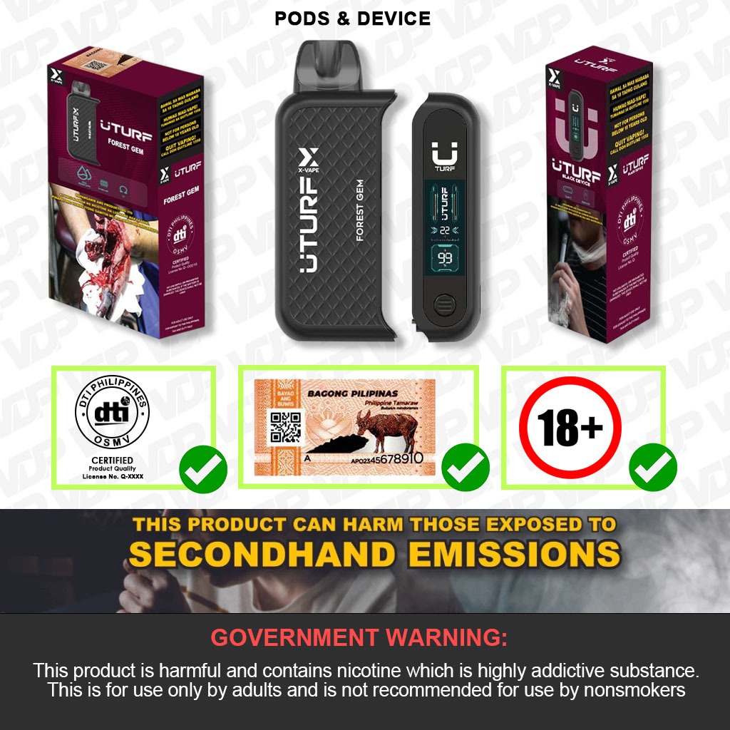 X-Vape Uturf | Device & Pods | Bundle | Vape Depot Philippines | Shopee ...
