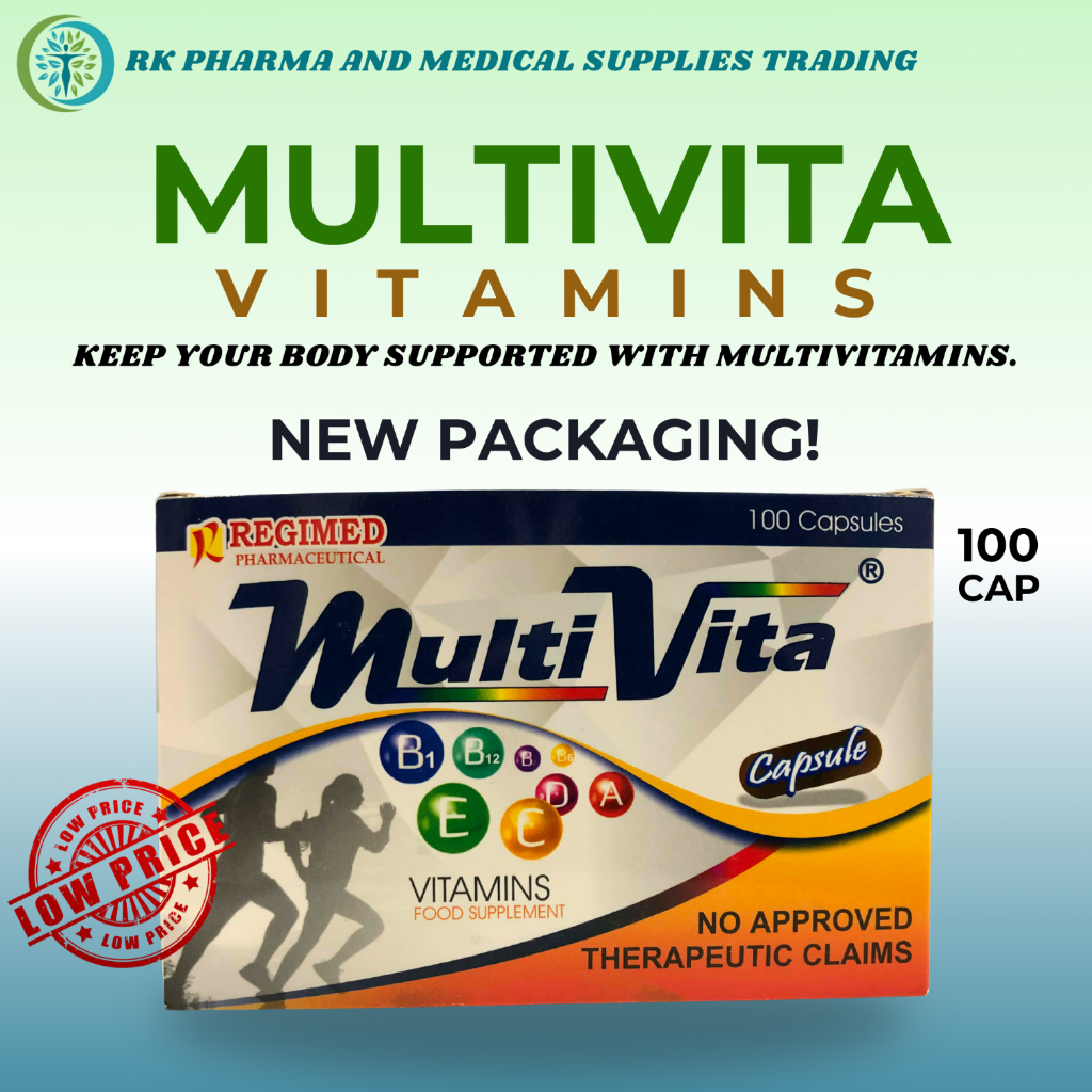 MULTIVITA VITAMINS 100 CAPSULES [FDA APPROVED] | Shopee Philippines