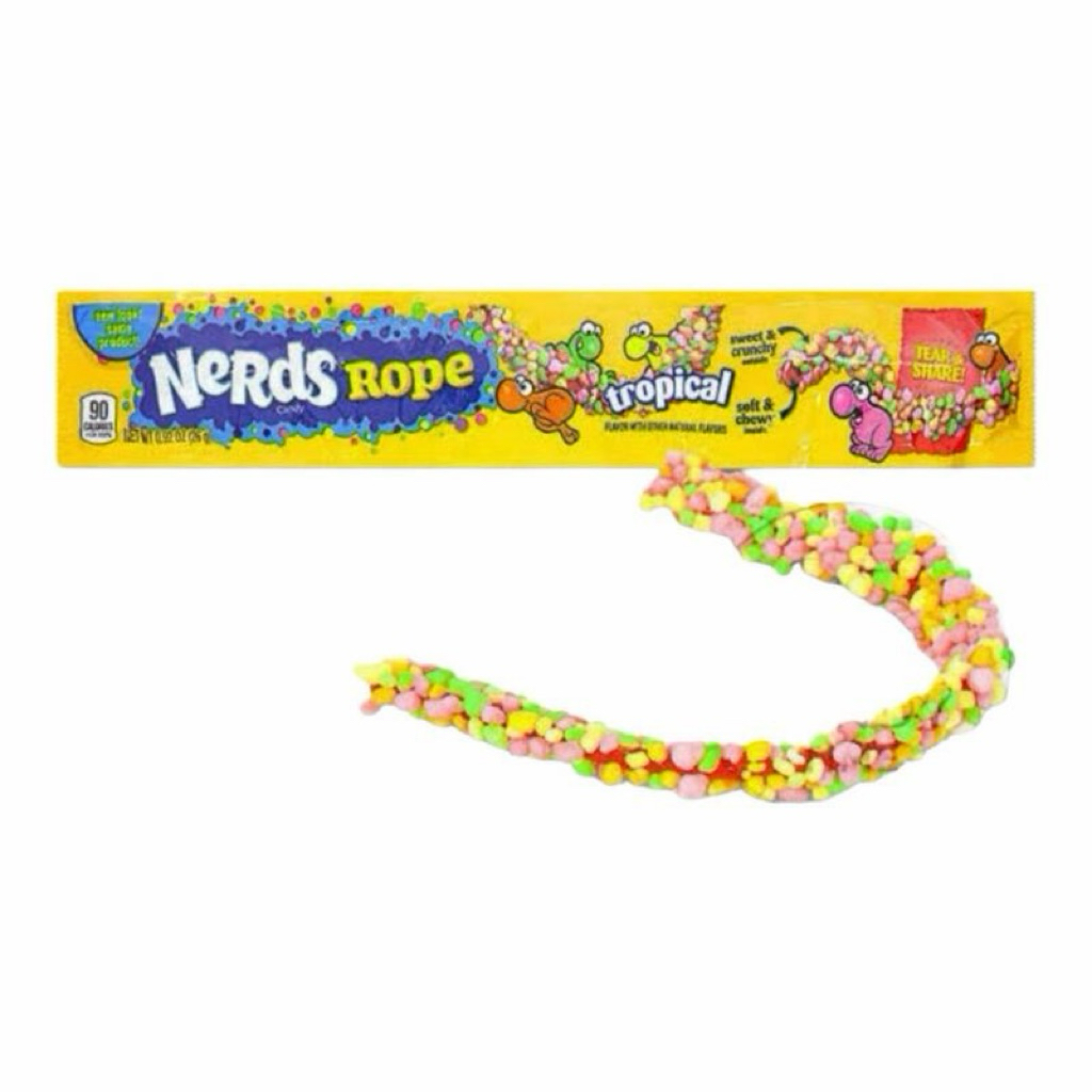 Nerds Rope Candy Rainbow Very Berry Tropical 26g | Shopee Philippines