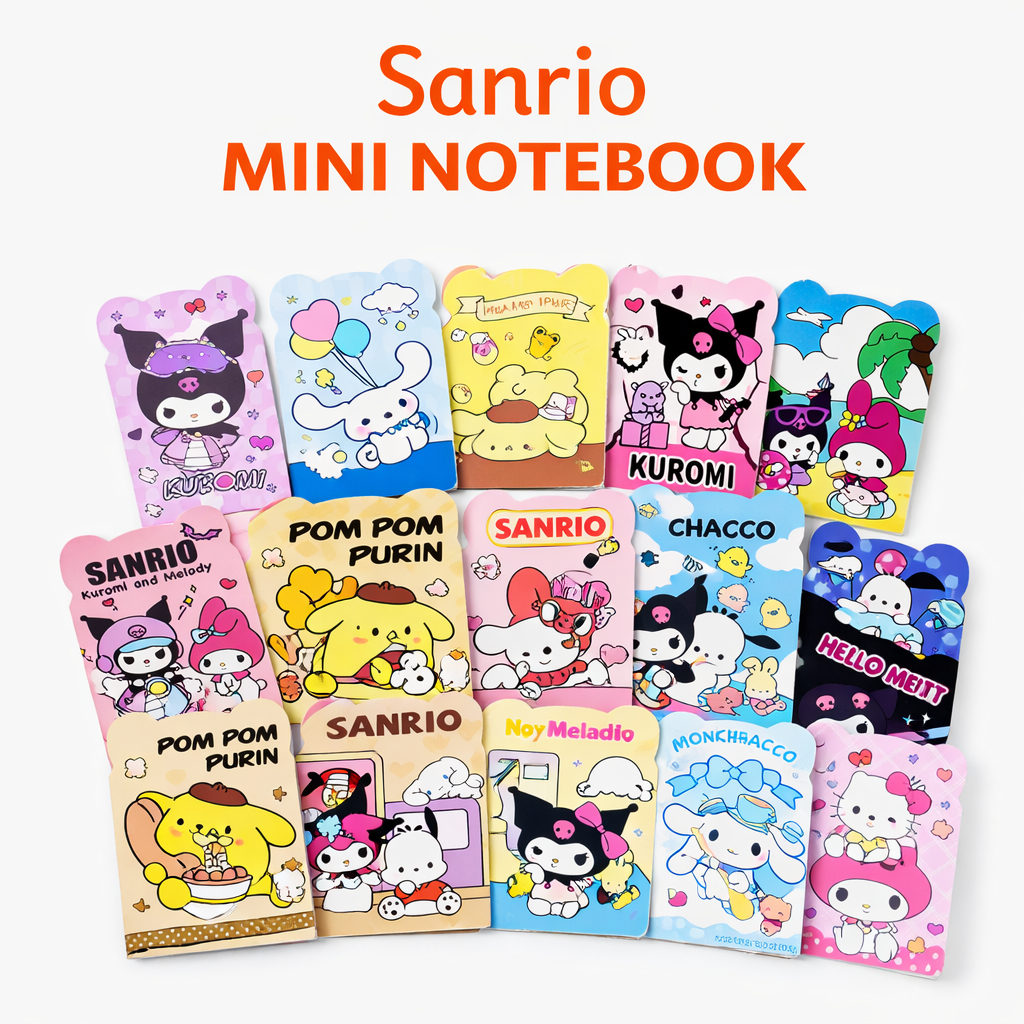 40PCS Sanrio Mini Notebook School Supplies Journal Pocket Notepad ...