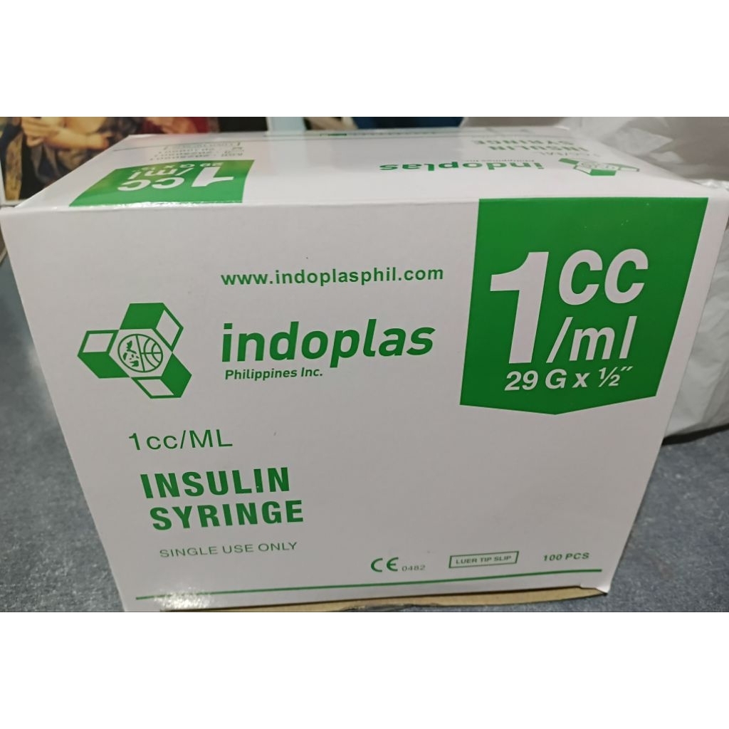 Insulin Syringe 29g1/2 and 30g 1/2 1cc 1box | Shopee Philippines