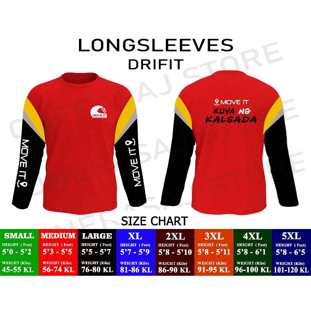 Shop move it long sleeve for Sale on Shopee Philippines