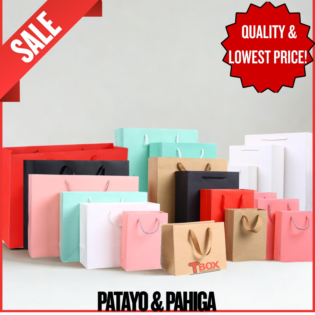 (Small) Gift Bag with Handles Craft Package Paper Gift Box Jewelry ...