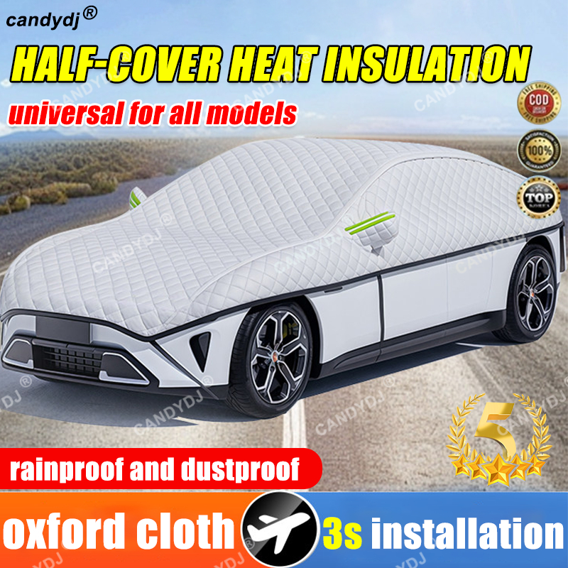 【Install in 3 s】candydj Car half cover dustproof, waterproof, and heat ...