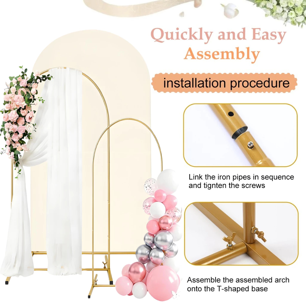 Arch Background Cloth Wedding Arch Cover Solid Color Arch Backdrop For ...