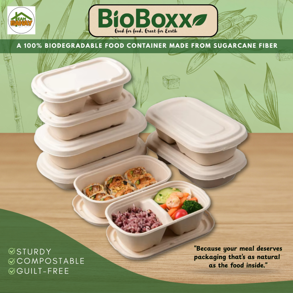 Biodegradable Food Container Sugarcane Fiber Compostable Microwaveable ...